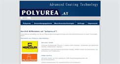 Desktop Screenshot of polyurea.at